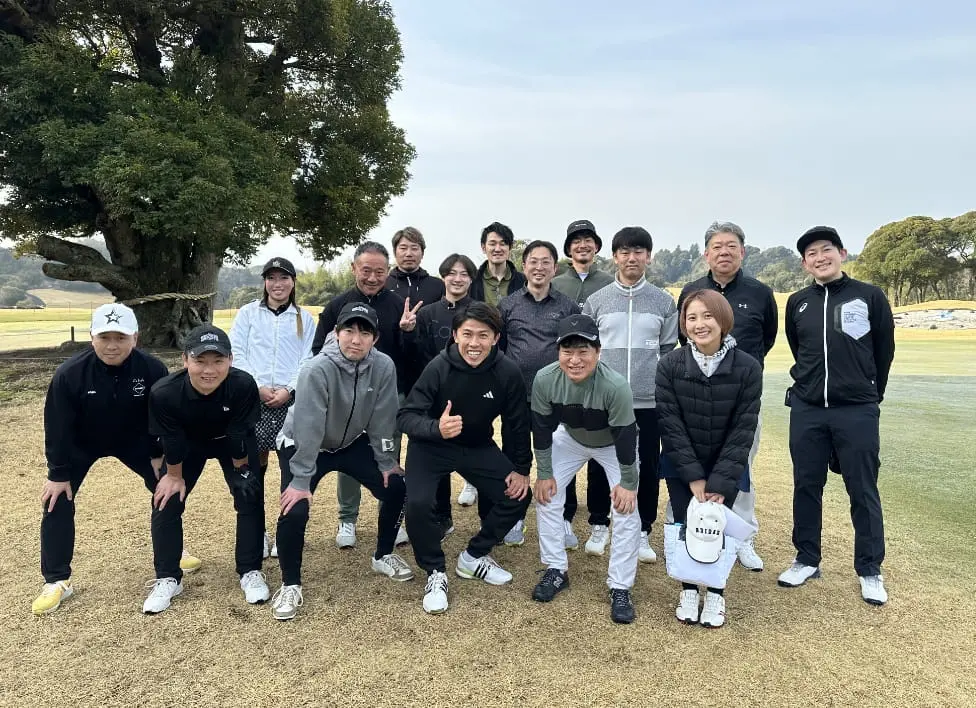 スポーツイベントの集合写真